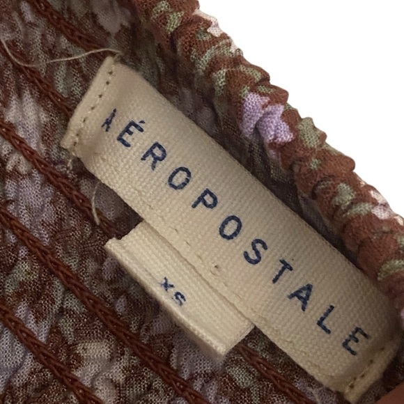 AEROPOSTALE Floral Boho Chic Fit/Flare Dress Frock Cottagecore Size XS - Picture 2 of 13